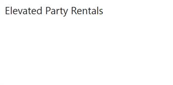 Elevated Party Rentals